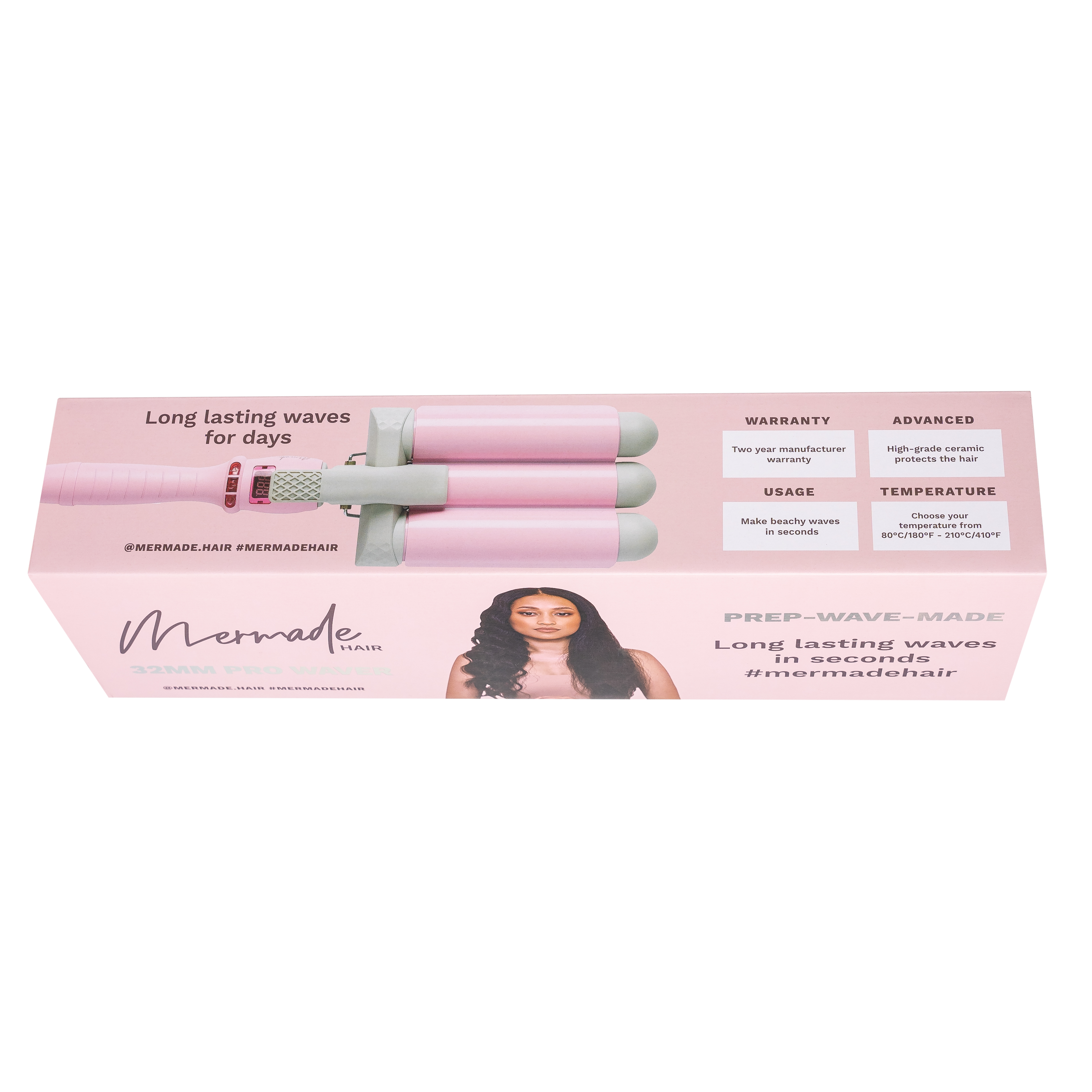 Pro Waver bølgejern 32mm - Pink